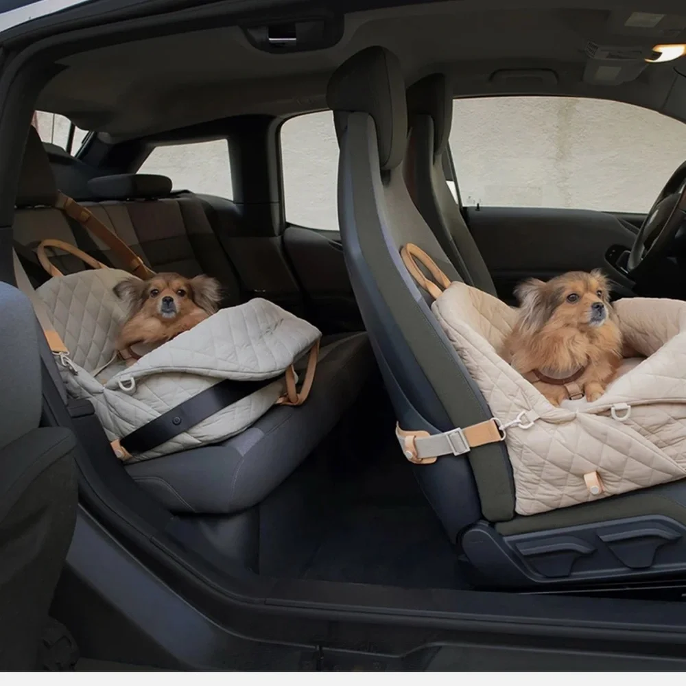 Cozy Quilted Dog Car Seat Cover
